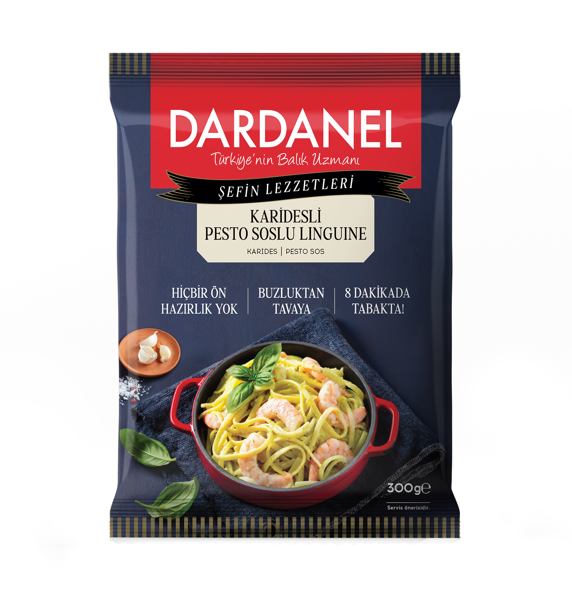 �efin Lezzetleri Karidesli Pesto Soslu Linguine