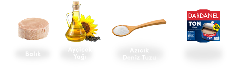 Sadece bal�k, ya� ve az�c�k deniz tuzu.